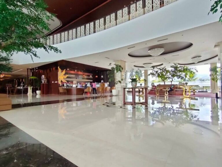 a premium hotel lobby